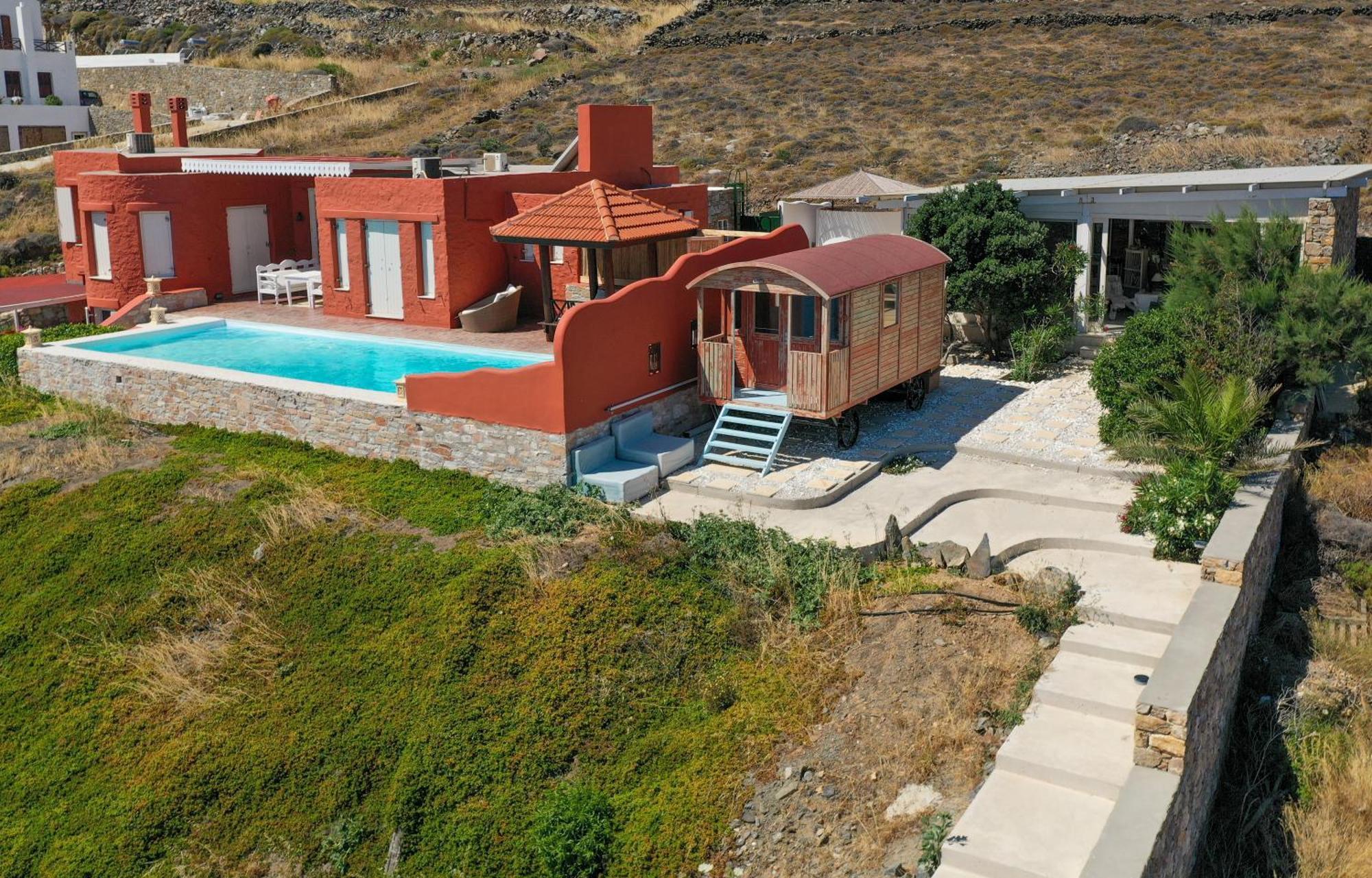 Villa Zen Dans Le Bleu Ermoúpoli Eksteriør bilde