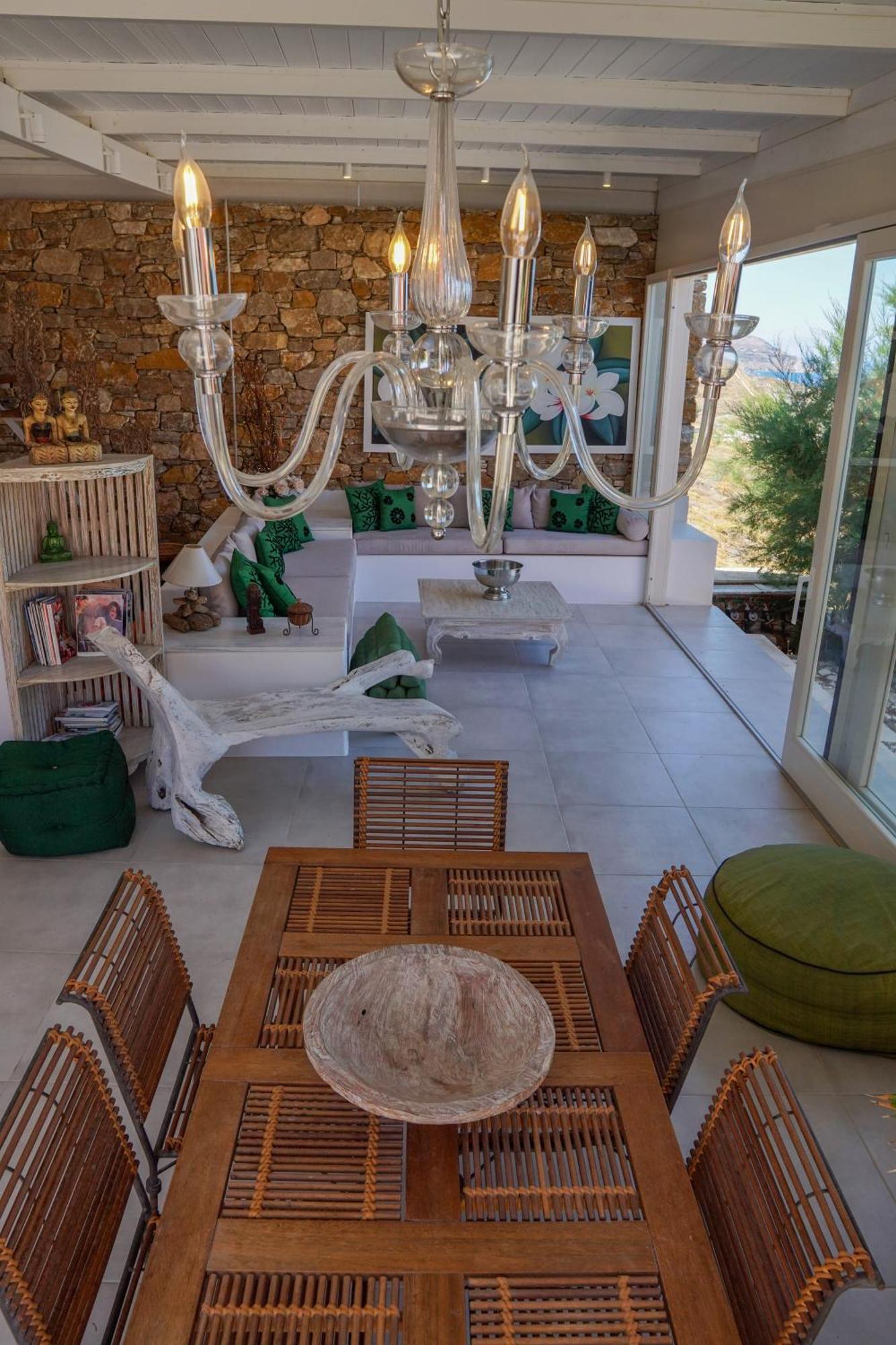 Villa Zen Dans Le Bleu Ermoúpoli Eksteriør bilde