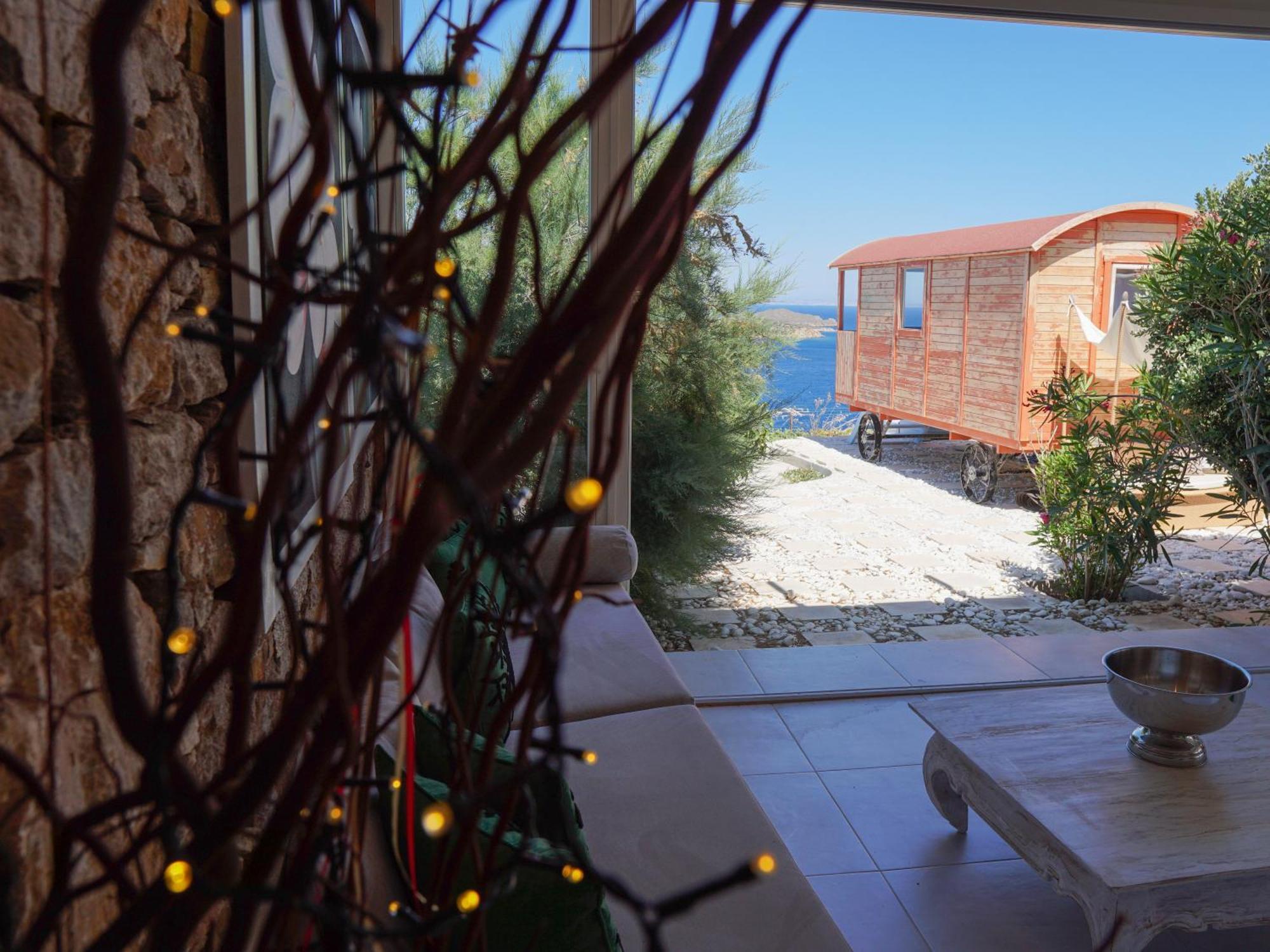 Villa Zen Dans Le Bleu Ermoúpoli Eksteriør bilde