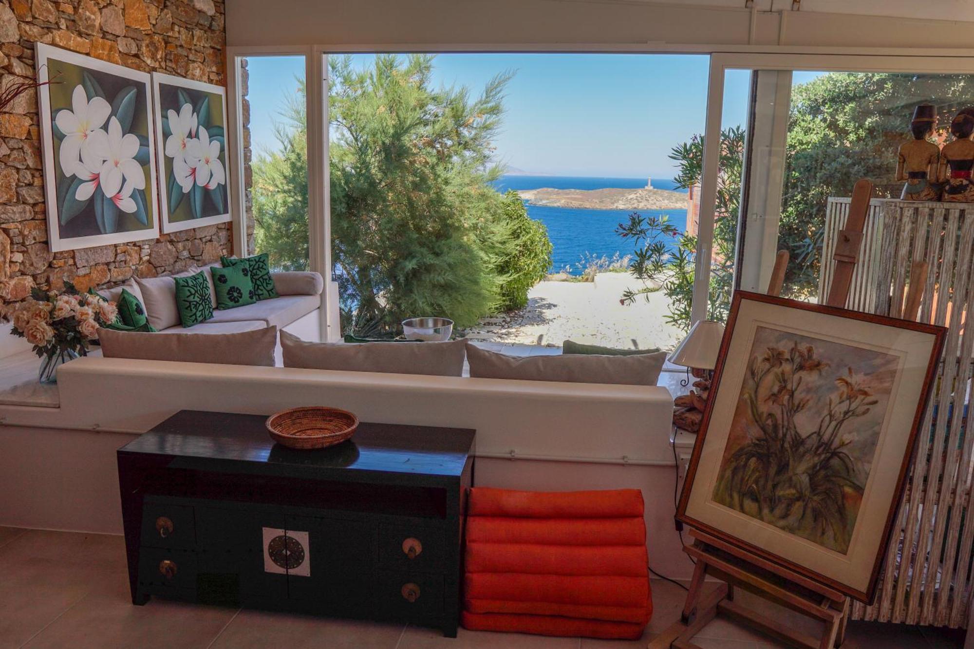 Villa Zen Dans Le Bleu Ermoúpoli Eksteriør bilde